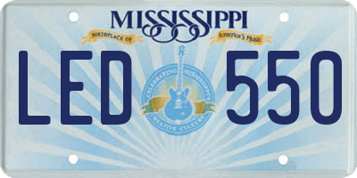 MS license plate LED550