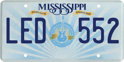 MS license plate LED552