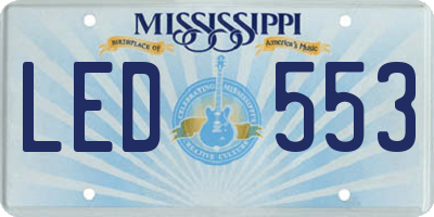 MS license plate LED553