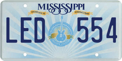 MS license plate LED554