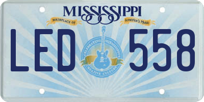 MS license plate LED558