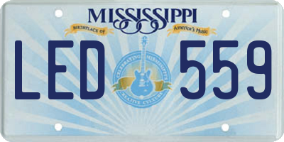 MS license plate LED559