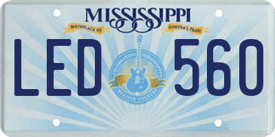 MS license plate LED560