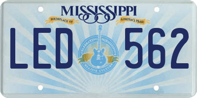 MS license plate LED562