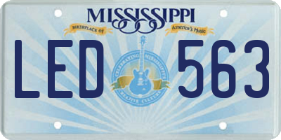 MS license plate LED563