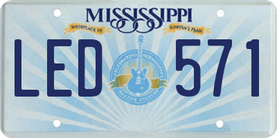 MS license plate LED571
