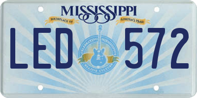 MS license plate LED572