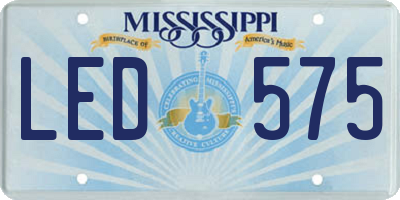 MS license plate LED575