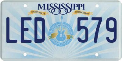 MS license plate LED579