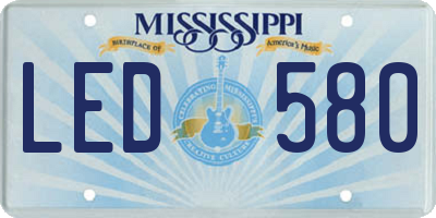 MS license plate LED580