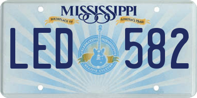 MS license plate LED582