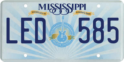 MS license plate LED585