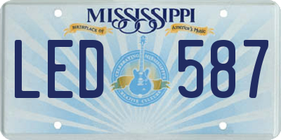 MS license plate LED587