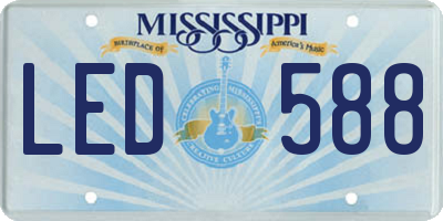 MS license plate LED588