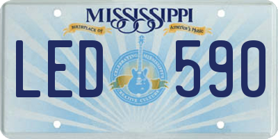 MS license plate LED590