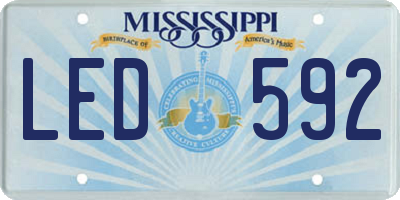 MS license plate LED592