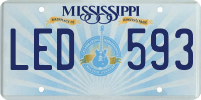 MS license plate LED593