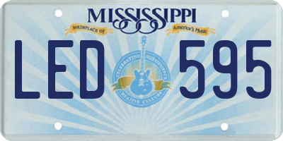 MS license plate LED595
