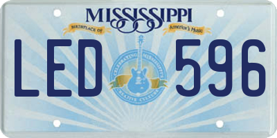 MS license plate LED596
