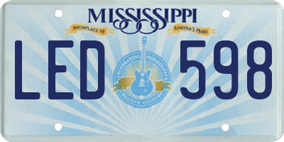 MS license plate LED598