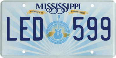 MS license plate LED599