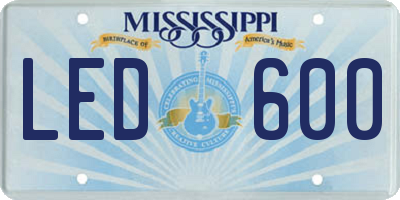 MS license plate LED600