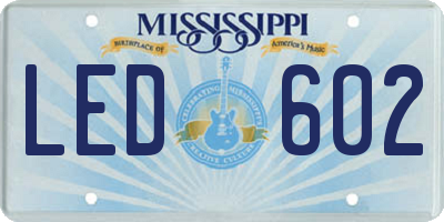 MS license plate LED602