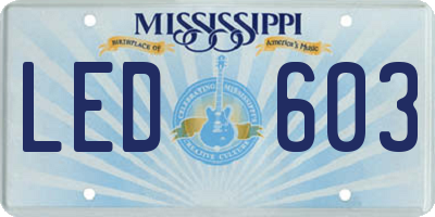 MS license plate LED603