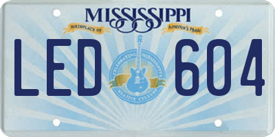 MS license plate LED604