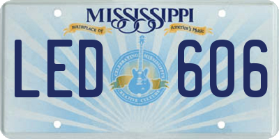 MS license plate LED606