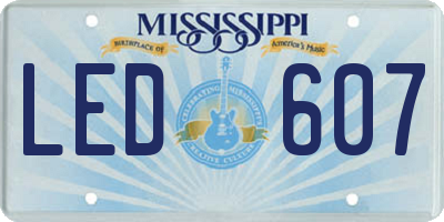 MS license plate LED607