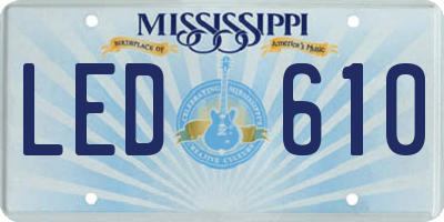 MS license plate LED610