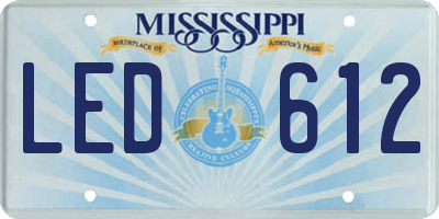MS license plate LED612