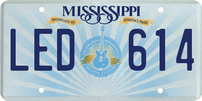MS license plate LED614