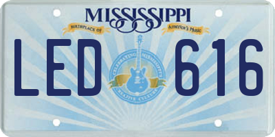 MS license plate LED616