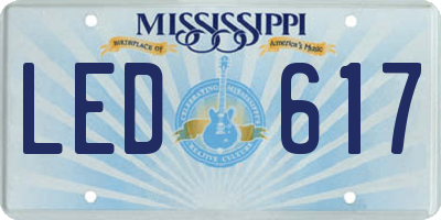 MS license plate LED617