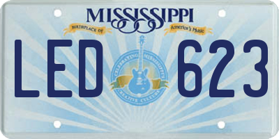 MS license plate LED623