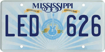 MS license plate LED626