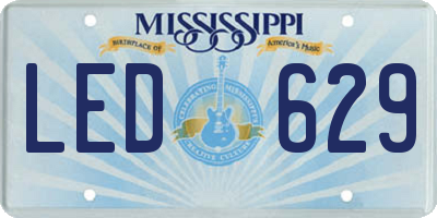 MS license plate LED629
