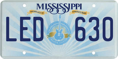 MS license plate LED630