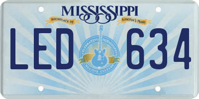 MS license plate LED634