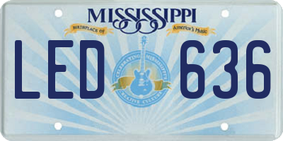 MS license plate LED636