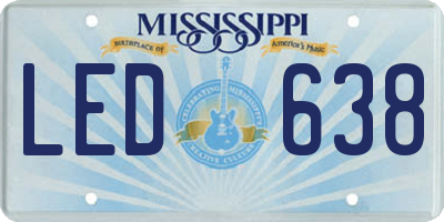 MS license plate LED638