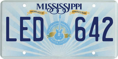 MS license plate LED642