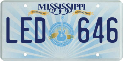 MS license plate LED646