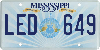MS license plate LED649