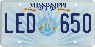 MS license plate LED650