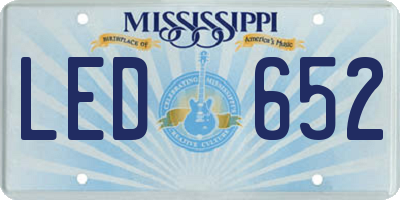 MS license plate LED652