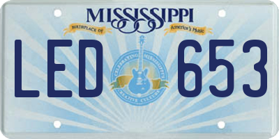 MS license plate LED653