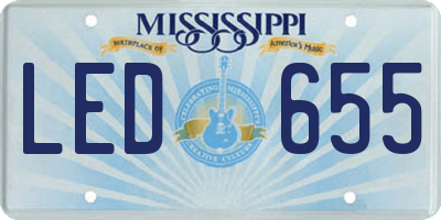 MS license plate LED655